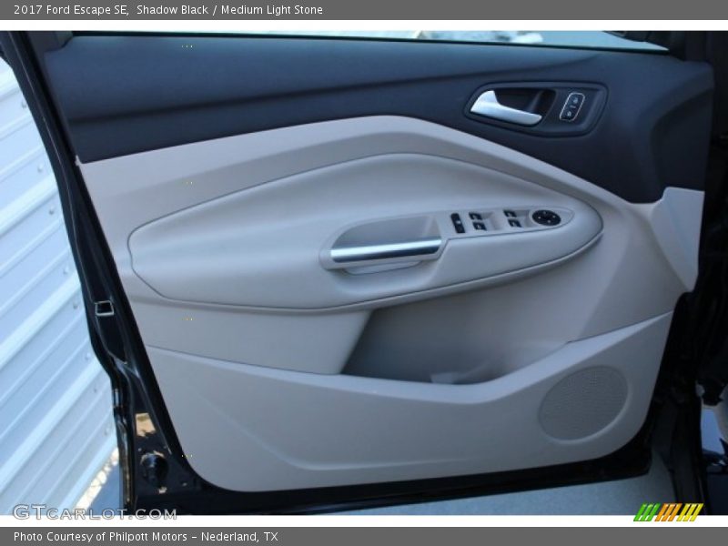 Shadow Black / Medium Light Stone 2017 Ford Escape SE