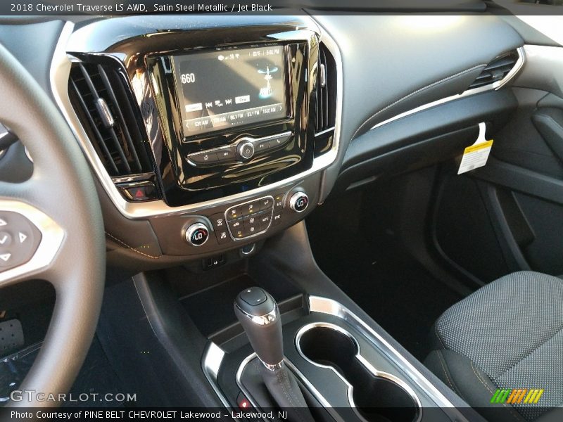 Satin Steel Metallic / Jet Black 2018 Chevrolet Traverse LS AWD