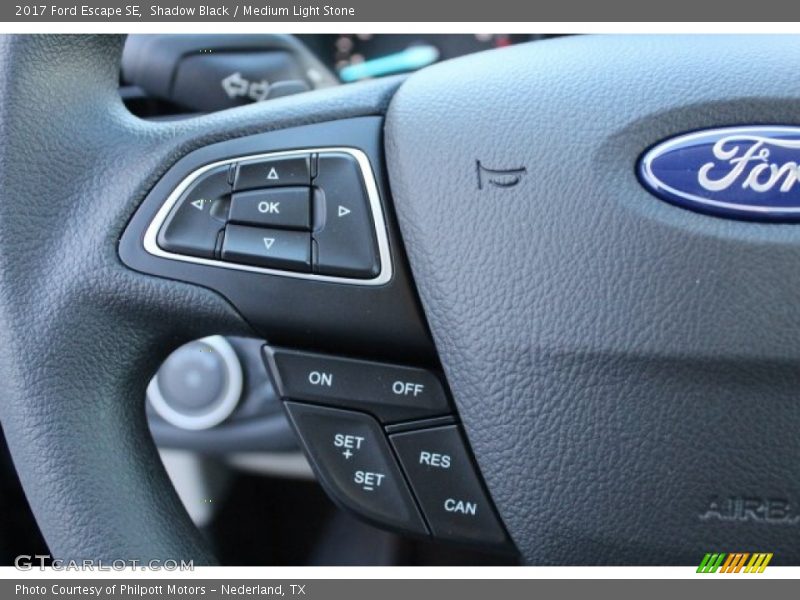Shadow Black / Medium Light Stone 2017 Ford Escape SE