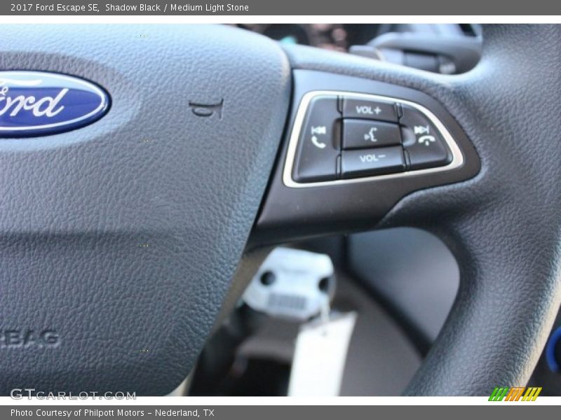 Shadow Black / Medium Light Stone 2017 Ford Escape SE