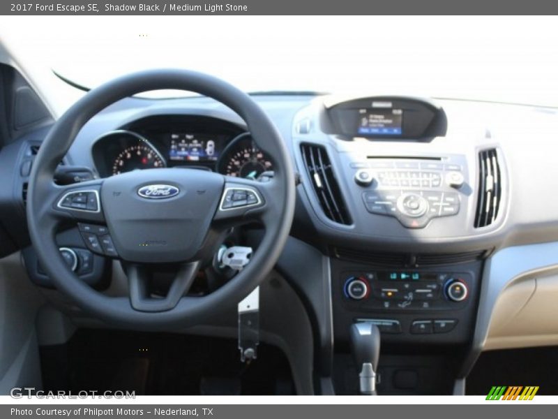 Shadow Black / Medium Light Stone 2017 Ford Escape SE