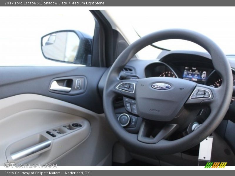 Shadow Black / Medium Light Stone 2017 Ford Escape SE