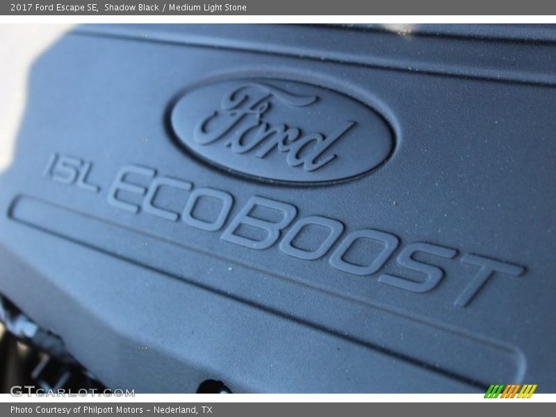 Shadow Black / Medium Light Stone 2017 Ford Escape SE