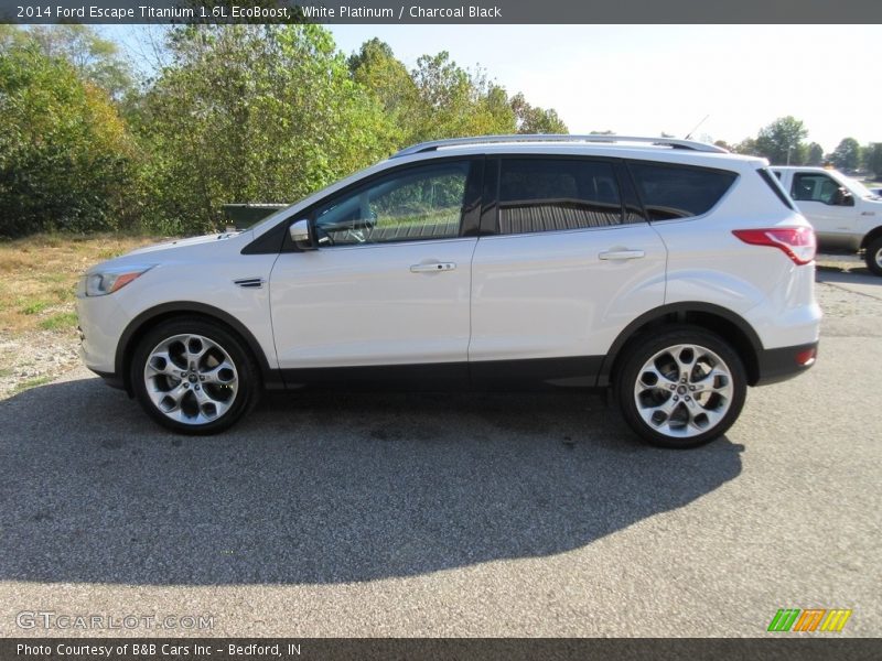 White Platinum / Charcoal Black 2014 Ford Escape Titanium 1.6L EcoBoost