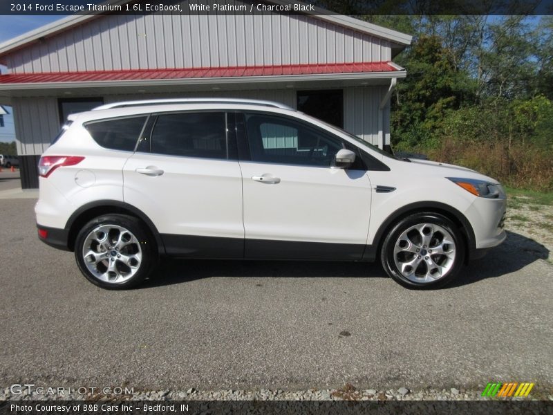 White Platinum / Charcoal Black 2014 Ford Escape Titanium 1.6L EcoBoost