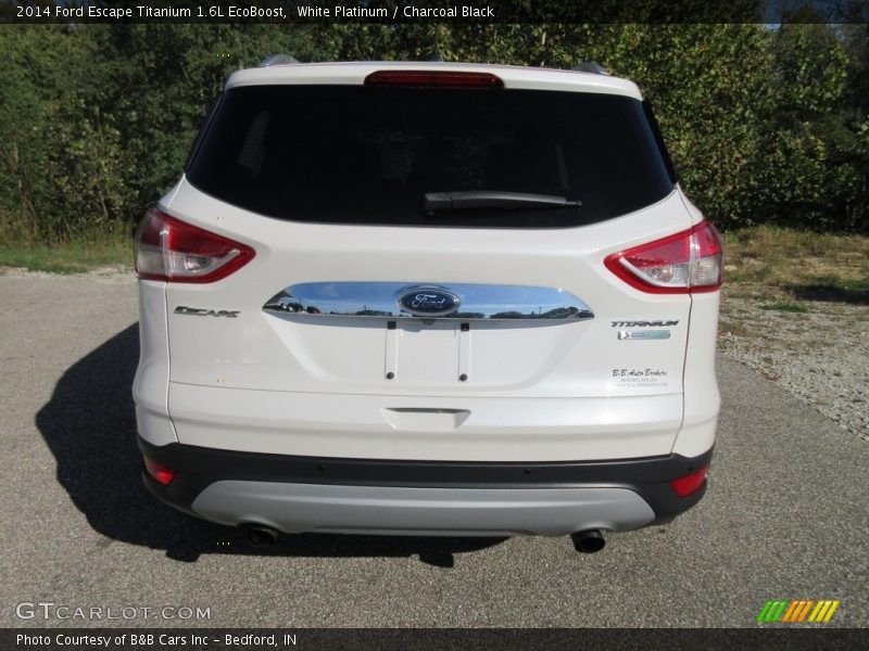 White Platinum / Charcoal Black 2014 Ford Escape Titanium 1.6L EcoBoost