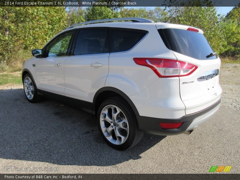 White Platinum / Charcoal Black 2014 Ford Escape Titanium 1.6L EcoBoost