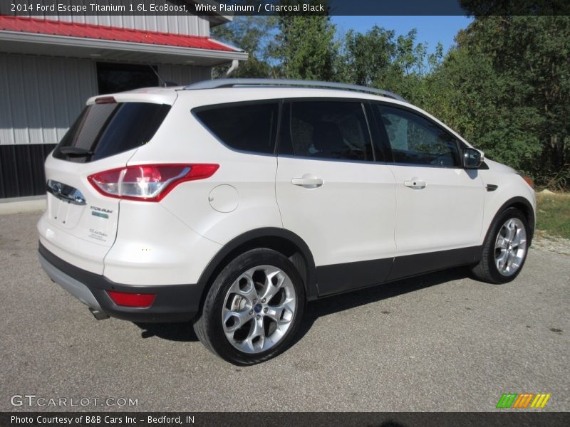 White Platinum / Charcoal Black 2014 Ford Escape Titanium 1.6L EcoBoost