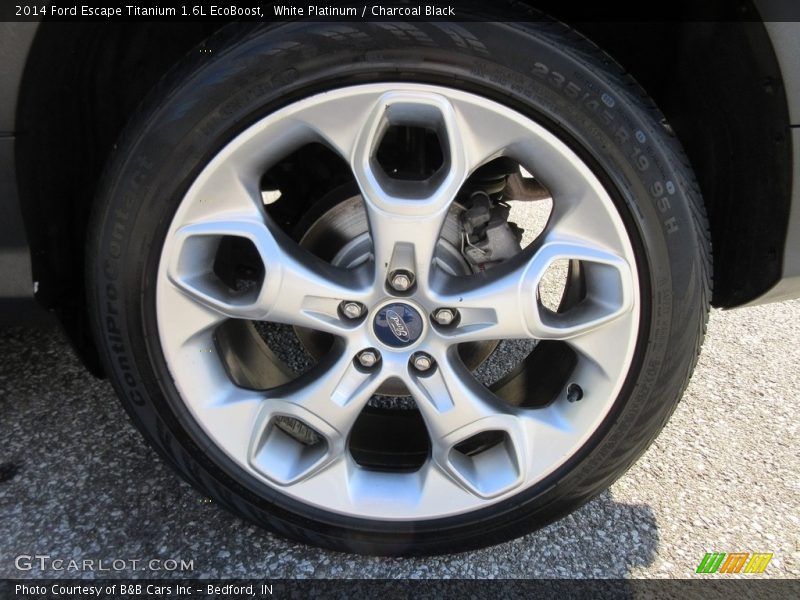 White Platinum / Charcoal Black 2014 Ford Escape Titanium 1.6L EcoBoost