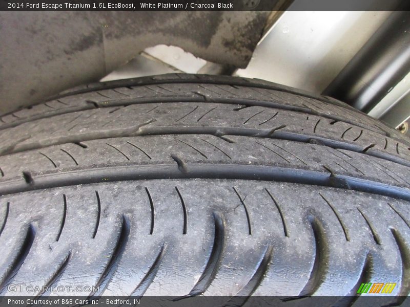 White Platinum / Charcoal Black 2014 Ford Escape Titanium 1.6L EcoBoost