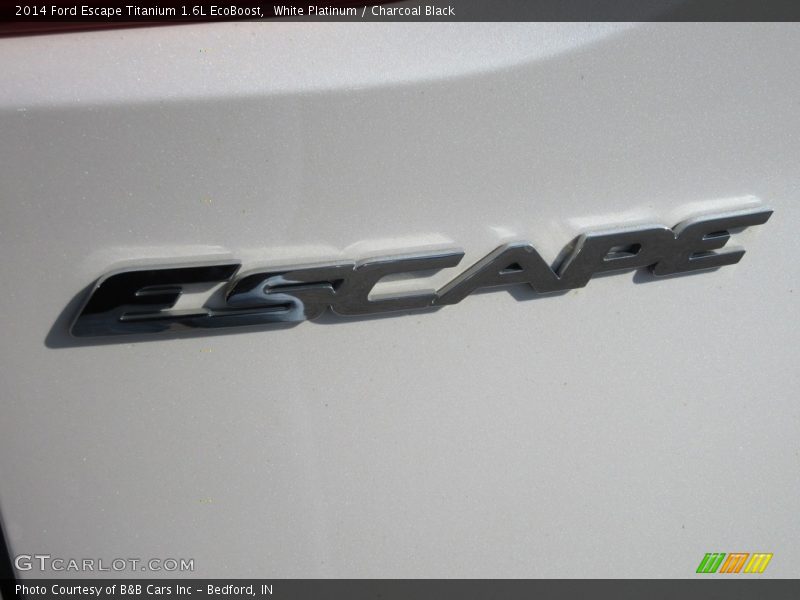 White Platinum / Charcoal Black 2014 Ford Escape Titanium 1.6L EcoBoost