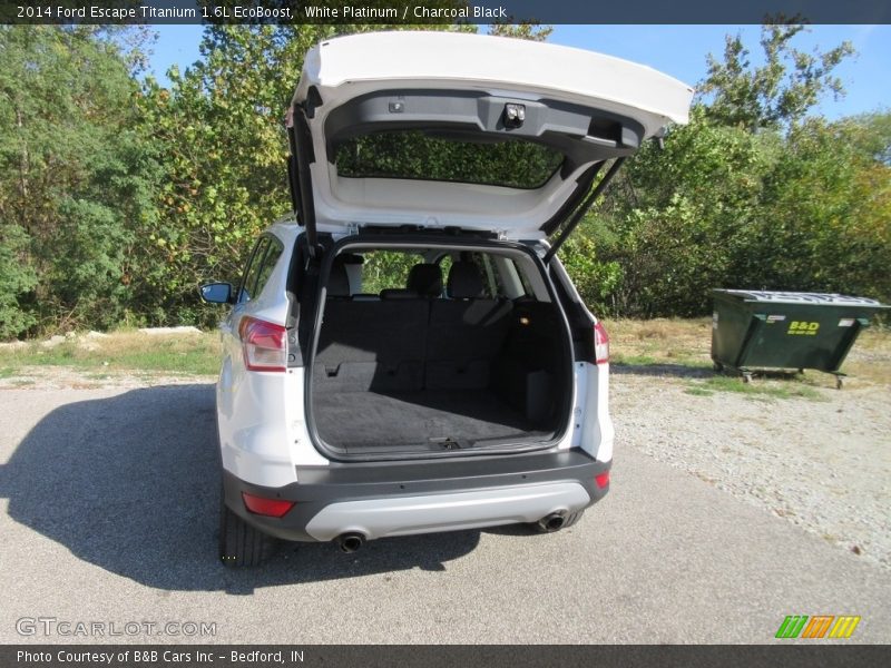 White Platinum / Charcoal Black 2014 Ford Escape Titanium 1.6L EcoBoost