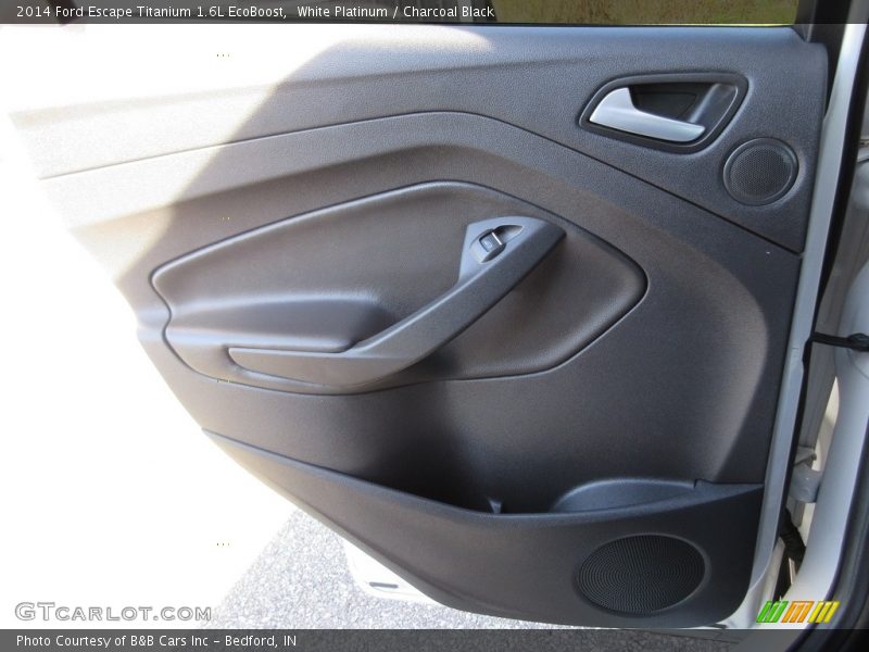 White Platinum / Charcoal Black 2014 Ford Escape Titanium 1.6L EcoBoost