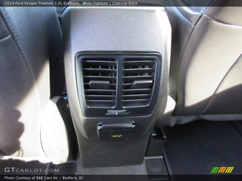 White Platinum / Charcoal Black 2014 Ford Escape Titanium 1.6L EcoBoost