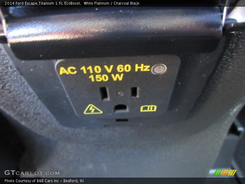 White Platinum / Charcoal Black 2014 Ford Escape Titanium 1.6L EcoBoost