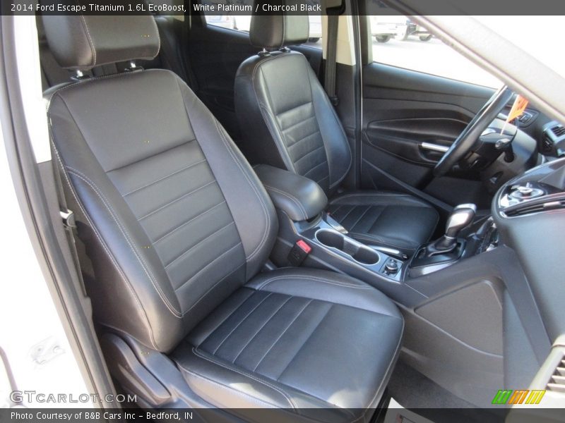White Platinum / Charcoal Black 2014 Ford Escape Titanium 1.6L EcoBoost
