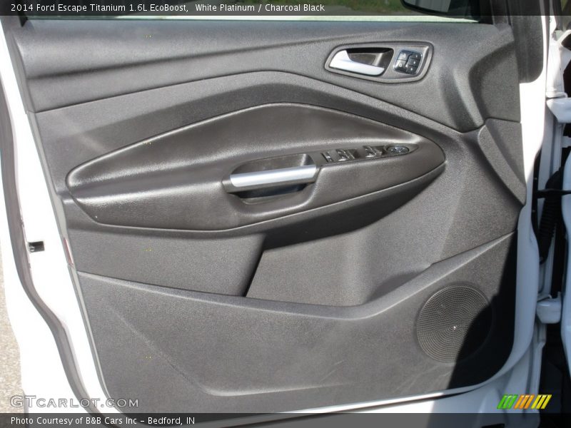 White Platinum / Charcoal Black 2014 Ford Escape Titanium 1.6L EcoBoost