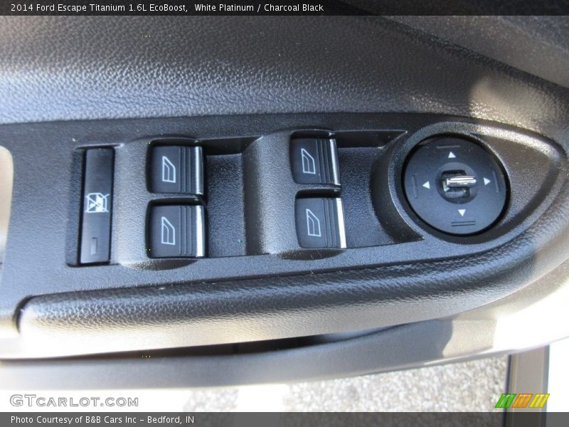 White Platinum / Charcoal Black 2014 Ford Escape Titanium 1.6L EcoBoost