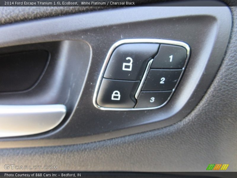 White Platinum / Charcoal Black 2014 Ford Escape Titanium 1.6L EcoBoost