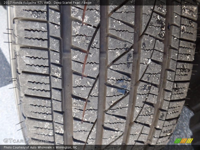 Deep Scarlet Pearl / Beige 2017 Honda Ridgeline RTL AWD