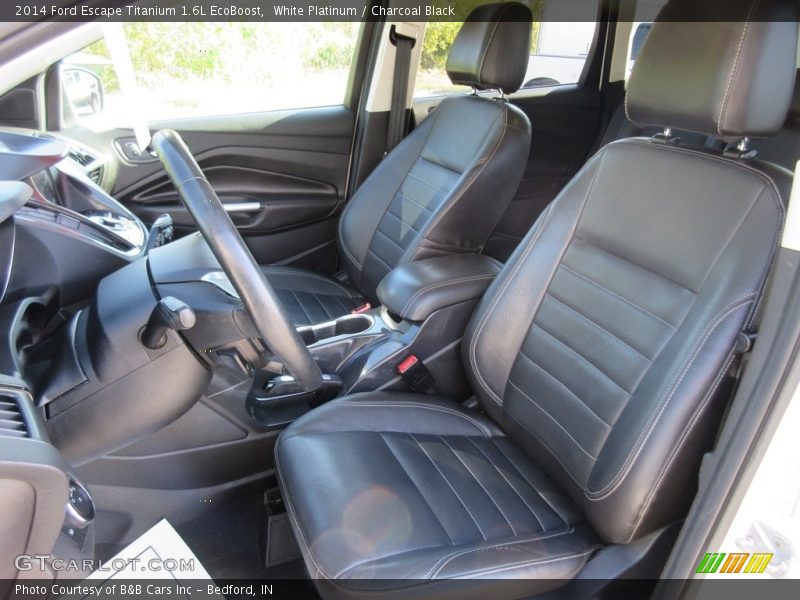 White Platinum / Charcoal Black 2014 Ford Escape Titanium 1.6L EcoBoost