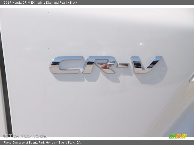 White Diamond Pearl / Black 2017 Honda CR-V EX