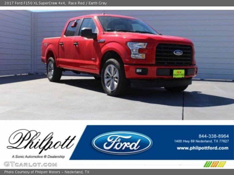 Race Red / Earth Gray 2017 Ford F150 XL SuperCrew 4x4