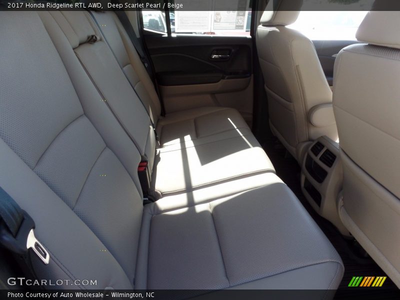 Deep Scarlet Pearl / Beige 2017 Honda Ridgeline RTL AWD