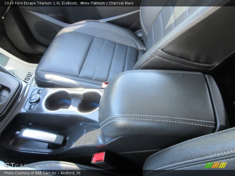 White Platinum / Charcoal Black 2014 Ford Escape Titanium 1.6L EcoBoost