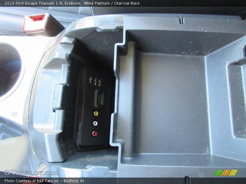 White Platinum / Charcoal Black 2014 Ford Escape Titanium 1.6L EcoBoost