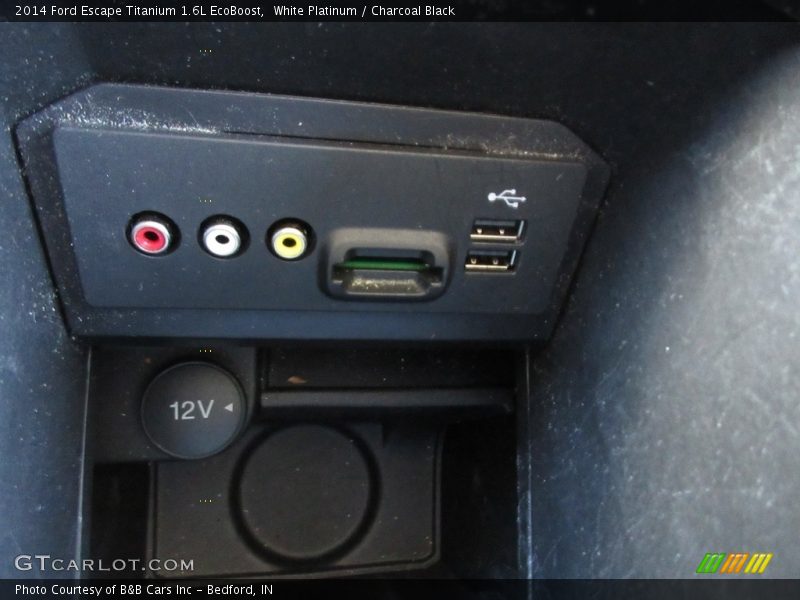 White Platinum / Charcoal Black 2014 Ford Escape Titanium 1.6L EcoBoost
