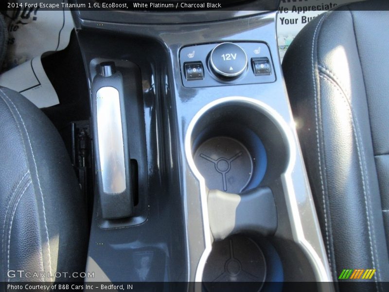 White Platinum / Charcoal Black 2014 Ford Escape Titanium 1.6L EcoBoost