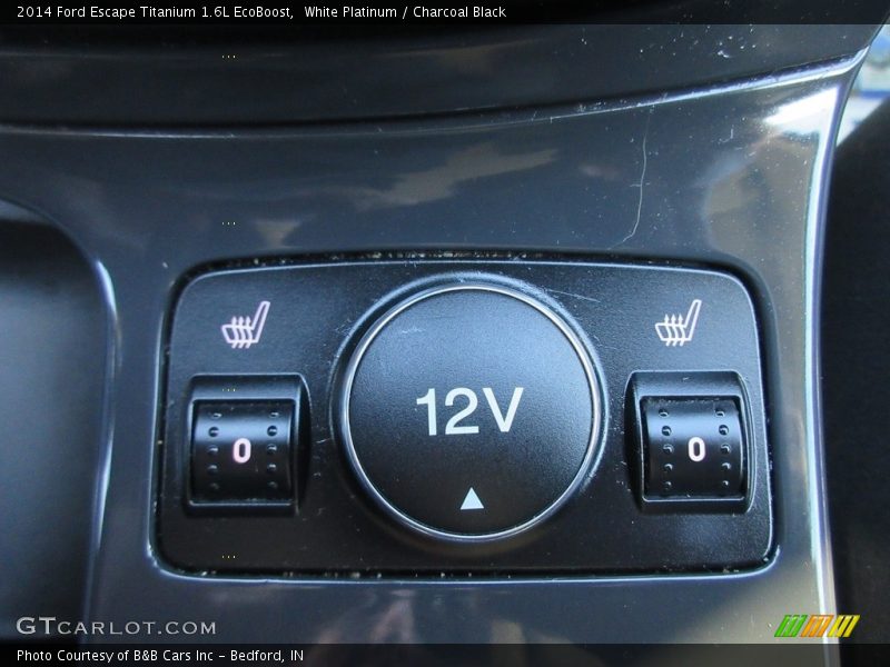 White Platinum / Charcoal Black 2014 Ford Escape Titanium 1.6L EcoBoost