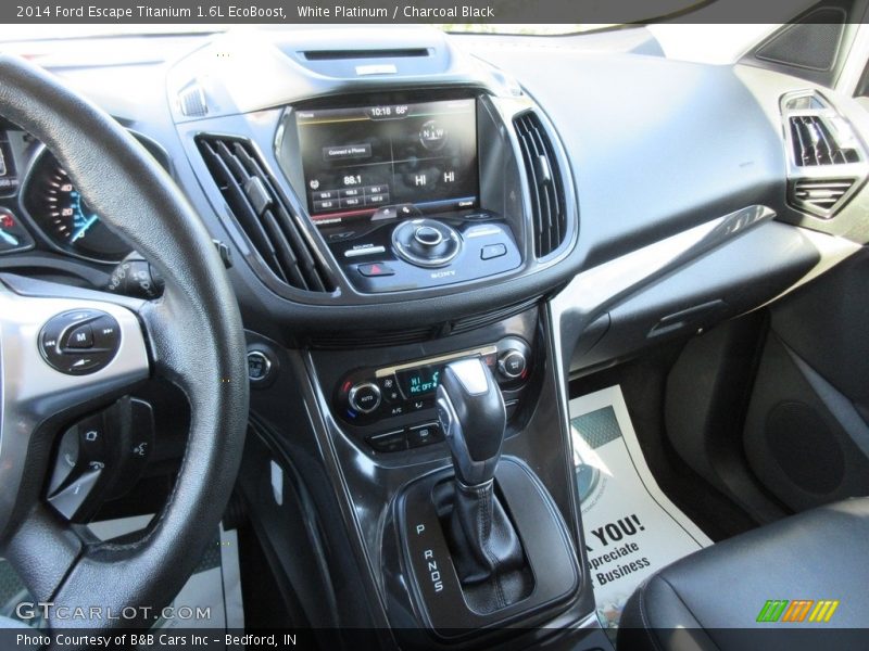 White Platinum / Charcoal Black 2014 Ford Escape Titanium 1.6L EcoBoost