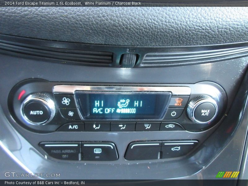 White Platinum / Charcoal Black 2014 Ford Escape Titanium 1.6L EcoBoost