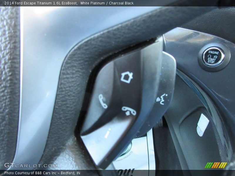 White Platinum / Charcoal Black 2014 Ford Escape Titanium 1.6L EcoBoost