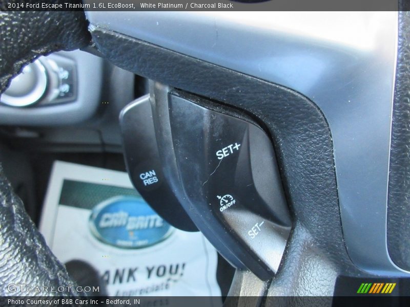 White Platinum / Charcoal Black 2014 Ford Escape Titanium 1.6L EcoBoost