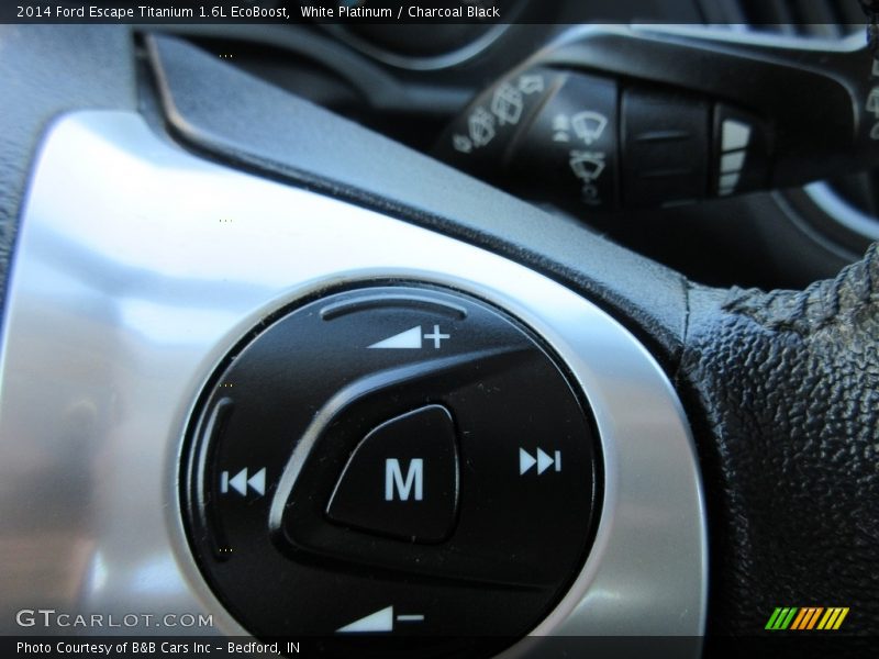 White Platinum / Charcoal Black 2014 Ford Escape Titanium 1.6L EcoBoost