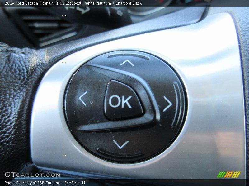 White Platinum / Charcoal Black 2014 Ford Escape Titanium 1.6L EcoBoost