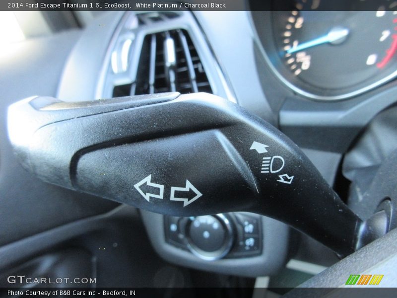 White Platinum / Charcoal Black 2014 Ford Escape Titanium 1.6L EcoBoost