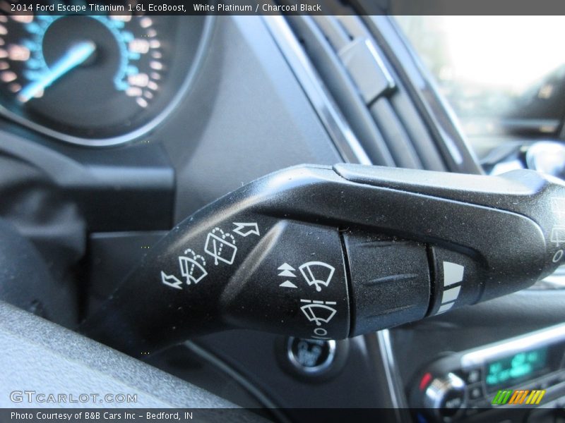 White Platinum / Charcoal Black 2014 Ford Escape Titanium 1.6L EcoBoost