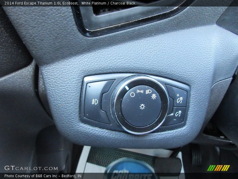 White Platinum / Charcoal Black 2014 Ford Escape Titanium 1.6L EcoBoost