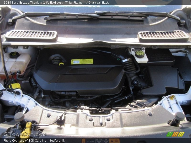 White Platinum / Charcoal Black 2014 Ford Escape Titanium 1.6L EcoBoost