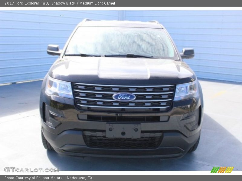 Shadow Black / Medium Light Camel 2017 Ford Explorer FWD