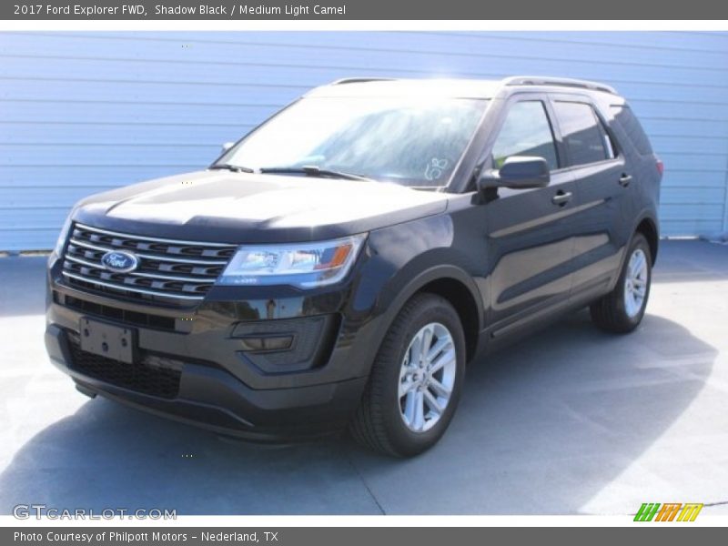 Shadow Black / Medium Light Camel 2017 Ford Explorer FWD