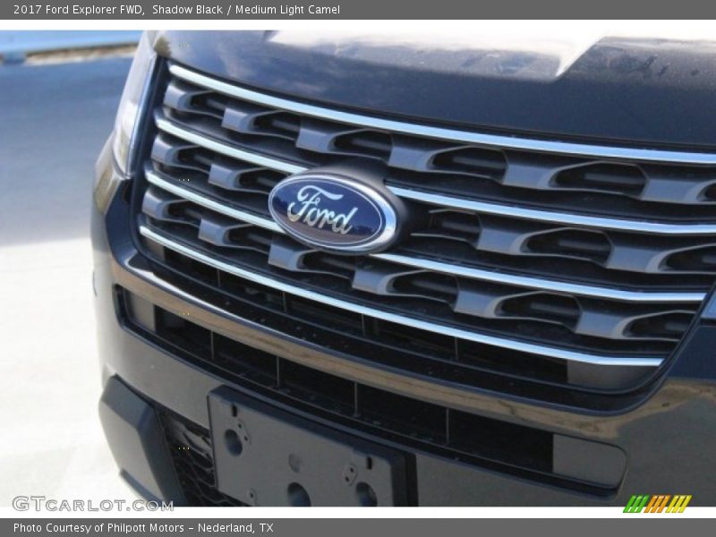 Shadow Black / Medium Light Camel 2017 Ford Explorer FWD
