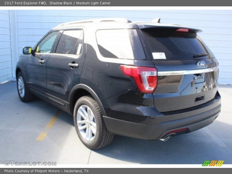 Shadow Black / Medium Light Camel 2017 Ford Explorer FWD
