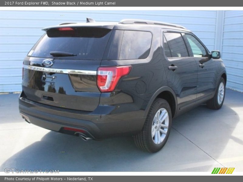 Shadow Black / Medium Light Camel 2017 Ford Explorer FWD