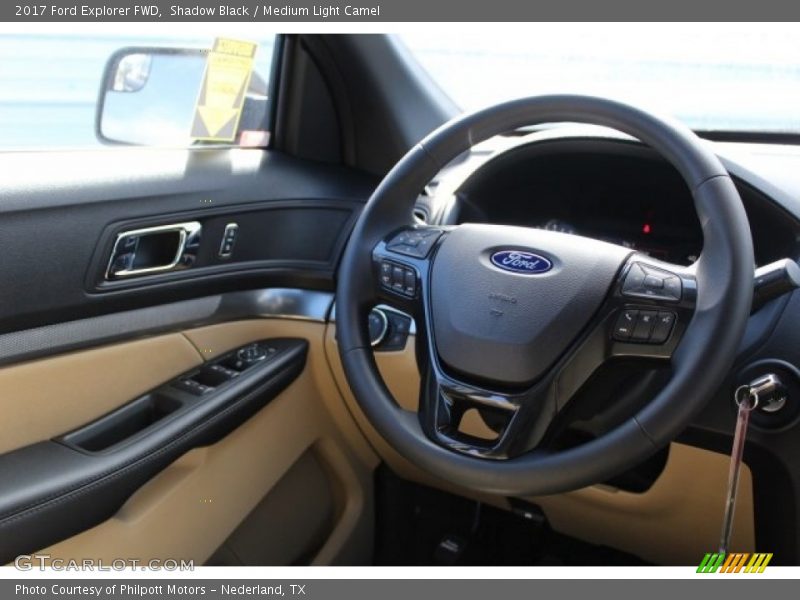 Shadow Black / Medium Light Camel 2017 Ford Explorer FWD