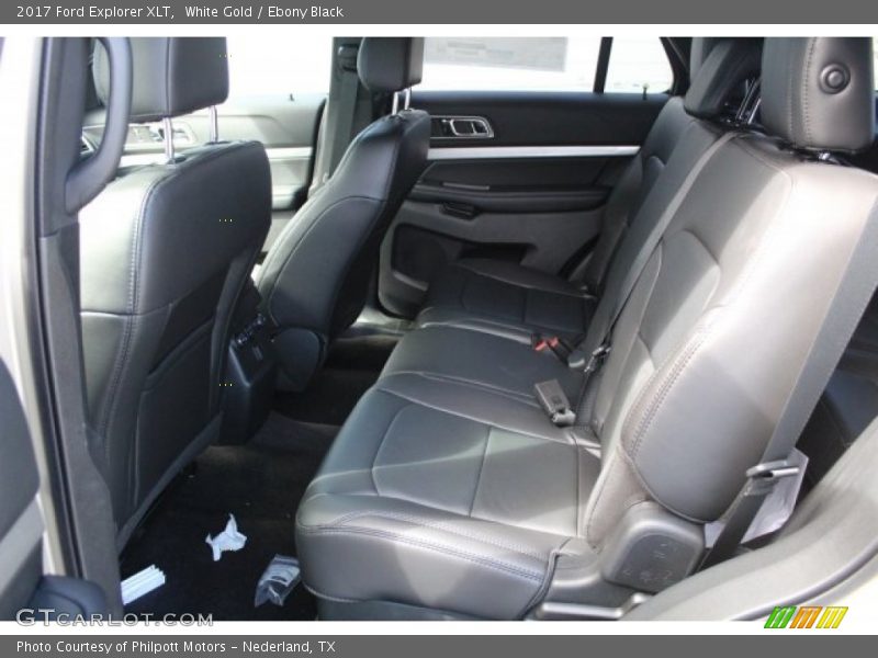 White Gold / Ebony Black 2017 Ford Explorer XLT